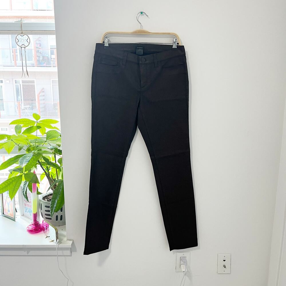 NEW Ann Taylor Brown Shiny Modern Jeans Size 8